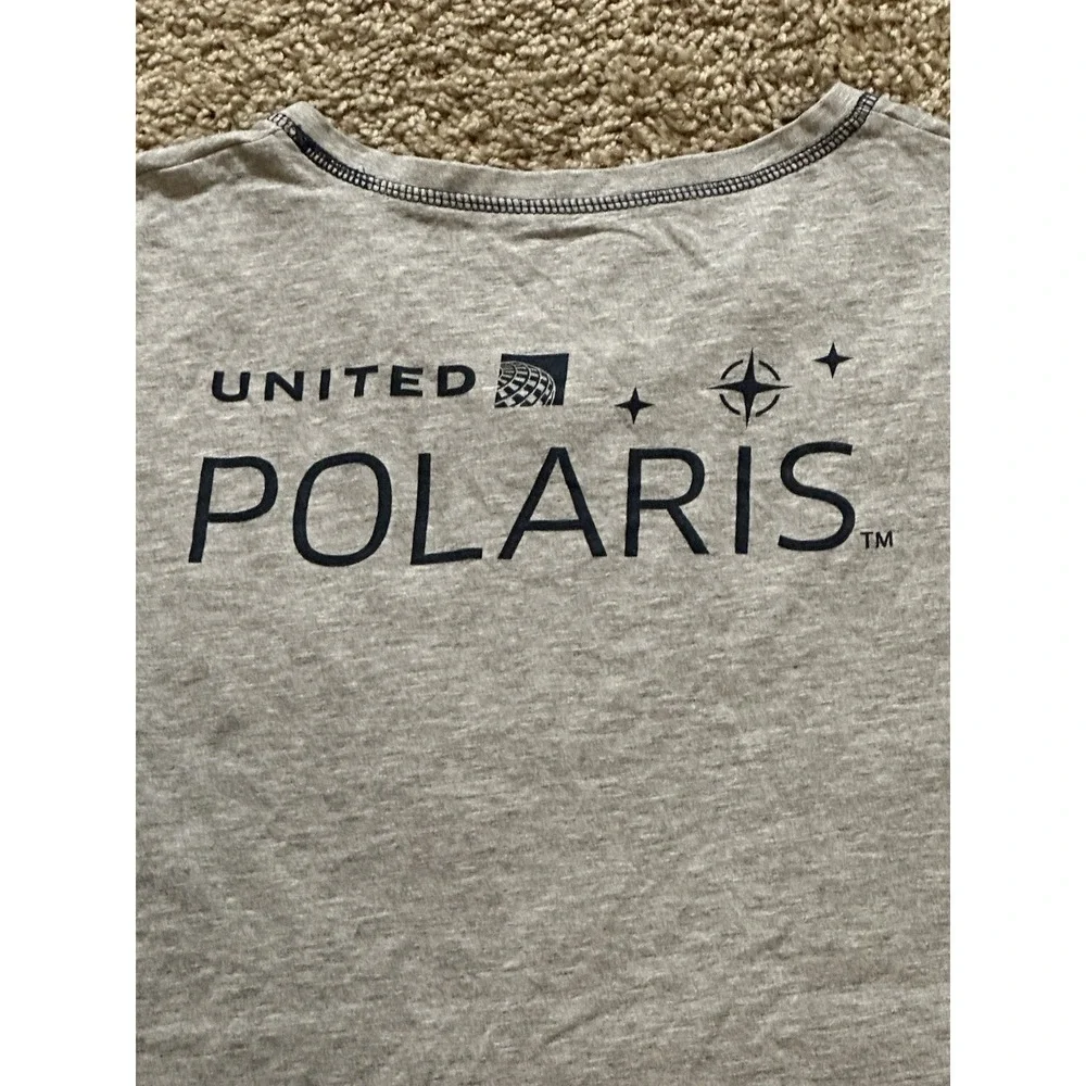 Women's United Airlines‎ Long Sleeve V Neck Shirt - Small/Medium